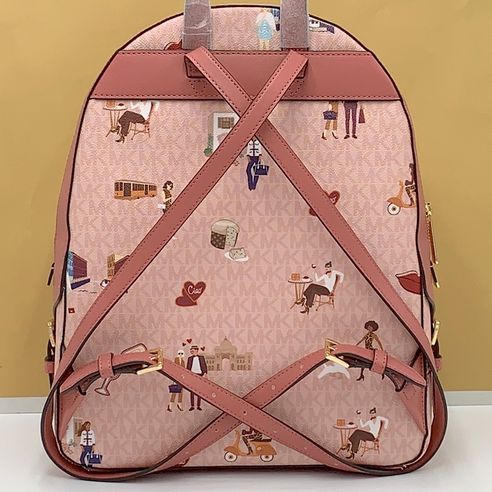 MICHAEL KORS JET SET GIRLS JAYCEE LARGE ZIP PACKED BACKPACK DARK POWDER … - Picture 8 of 16